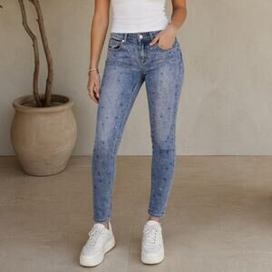 Juicy Couture Rhinestone Skinny Jeans Women's Size 25 Casual Streetwear